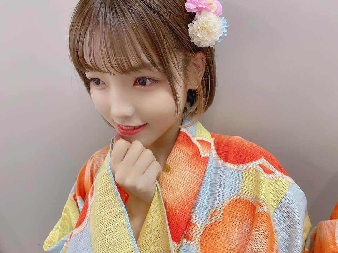 高橋彩音さんのインスタグラム写真 - (高橋彩音Instagram)「浴衣〜👘🌻  @momo0920_official と撮りあいっこした( ˘ᵕ˘ )」8月16日 10時39分 - aayyaannee811