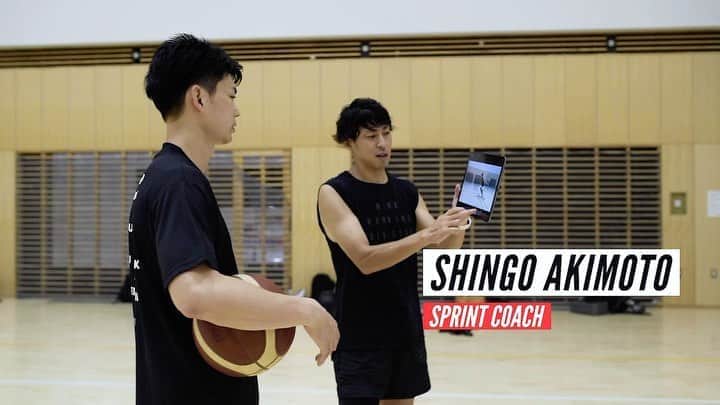 秋本真吾のインスタグラム：「Sprint training @ishiikosuke 🏀  バスケにもスプリントトレーニングが生かせることを証明したいです。  #石井講祐 選手 #サンロッカーズ渋谷  #秋本真吾」