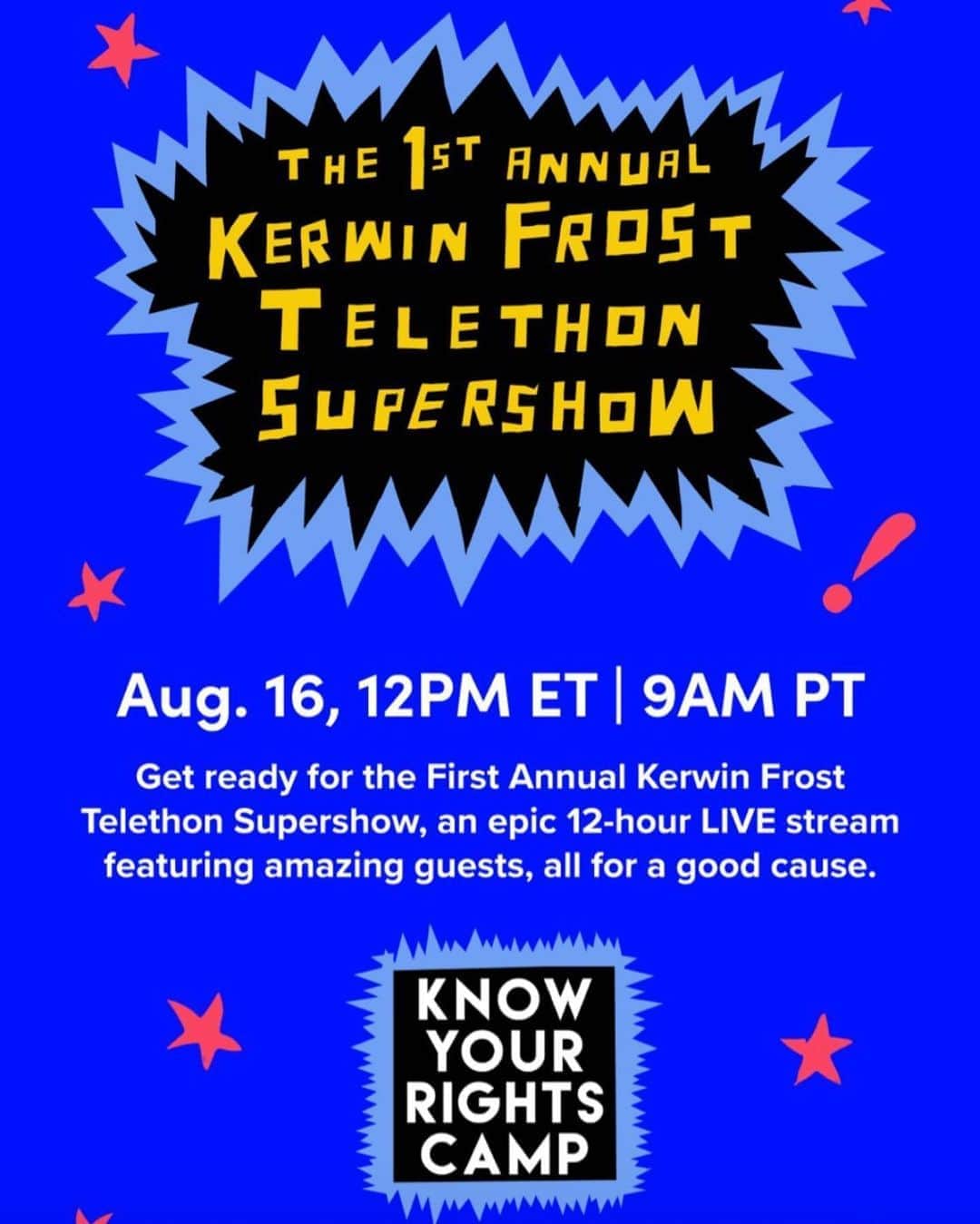 The Berricsさんのインスタグラム写真 - (The BerricsInstagram)「The 1st Annual @KerwinFrost Telethon Supershow at The Berrics is almost 12 hours away!!! Join Kerwin and friends on Sunday August 16th from 9am-9pm and enjoy the stacked line-up of artists, musicians, performers, and skits during the 12 hour long variety show to raise $5 million for the @yourrightscamp! Check our stories for the swipe up link to watch or find Kerwin Frost on YouTube, Twitch, and TikTok to tune in! We'll see you tomorrow 👊  @anderson._paak @asapferg @atrak @beck @buddy @kingdmc @hiphopharrytv @ianisiah @c.syresmith @jpegmafia @kehlani @lilyachty #MacDeMarco @majorlazer @miguel @sheckwes @theinterrupters @yogabbagabba」8月16日 12時05分 - berrics
