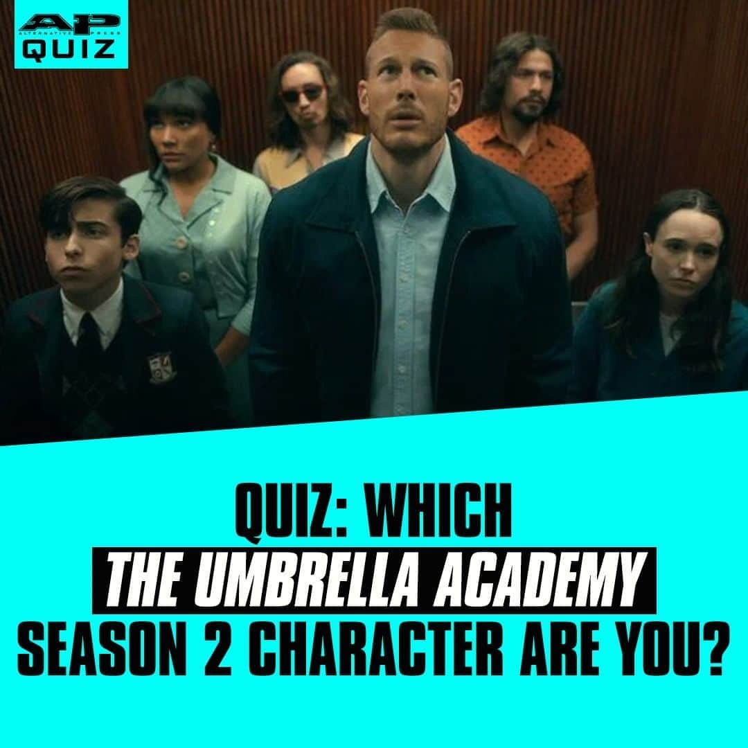 Alternative Pressさんのインスタグラム写真 - (Alternative PressInstagram)「QUIZ: Are you an extraordinary Hargreeves sibling or one of their equally dysfunctional counterparts in ‘The @umbrellaacad' season 2? ⁠ LINK IN BIO⁠ .⁠ .⁠ .⁠ #theumbrellaacademy #umbrellaacademy #theumbrellaacademynetflix #theumbrellaacademygerardway #theumbrellaacademygabrielba #umbrellaacademynetflix #steveblackman #gerardway #gabrielba #ellenpage #aidangallagher #davidcastadena #tomhopper #emmyraverlampman #robertsheehan #justinhmin #steveblackman #netflix #lutherhargreeves #diegohargreeves #allisonhargreeves #klaushargreeves #numberfive #benhargreeves #vanyahargreeves #altpress #alternativepress」8月16日 23時01分 - altpress