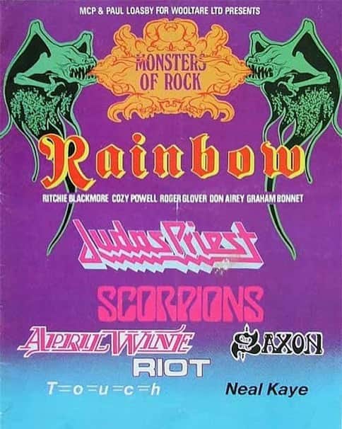 Kerrang!さんのインスタグラム写真 - (Kerrang!Instagram)「On this day back in 1980 the first-ever Monsters Of Rock event was held, taking place at the now legendary Donington Park 🤘 ⠀⠀⠀⠀⠀⠀⠀⠀⠀ #kerrang #kerrangmagazine #monstersofrock #monstersofrockfestival #donington #doningtonpark #castledonington #rainbow #judaspriest #scorpions #aprilwine #saxon #riot #touch」8月16日 21時56分 - kerrangmagazine_