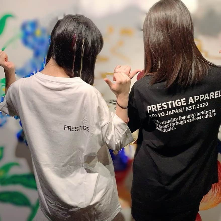 結城るみなさんのインスタグラム写真 - (結城るみなInstagram)「#prestigeappareltokyo  #オリジナルTシャツ  仲良しのラッパー・マルキドちゃんと着ました❤️」8月16日 22時24分 - yuki_rumina