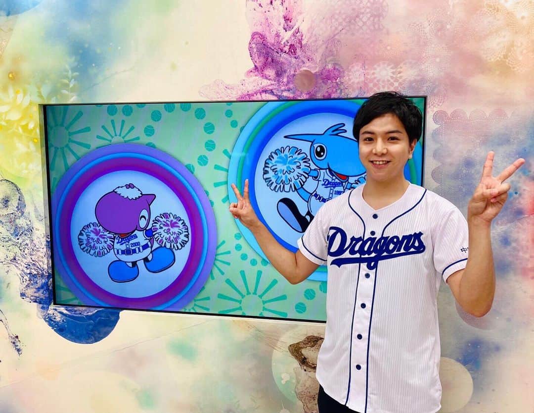 のインスタグラム：「昨日今日と「ドラゴンズToday」担当しました！﻿ #大野雄大 投手が球団14年ぶりの3試合連続完投勝利✨﻿ 観ていて気持ちの良い試合でした😆﻿ ﻿ ﻿ ﻿ #ドラゴンズ﻿ #宮武アナが撮ってくれました #およそ3ヶ月ぶりの更新﻿ #東海テレビ #アナウンサー﻿ #前田輝」