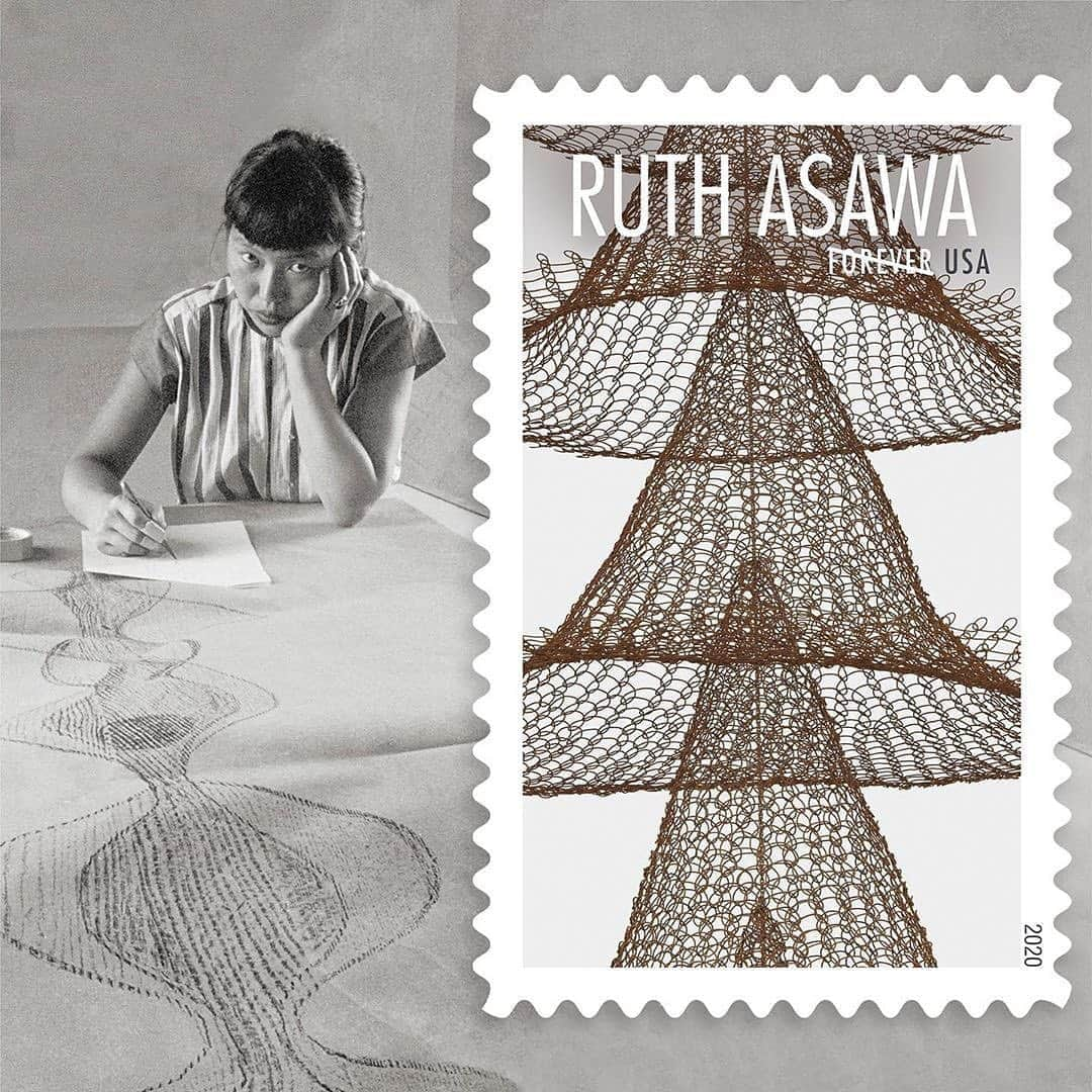 Design Milkさんのインスタグラム写真 - (Design MilkInstagram)「Love these new #RuthAsawa #stamps, and they're such an artful way to support the @uspostalservice. ❤️✉️📮📭」8月16日 14時25分 - designmilk