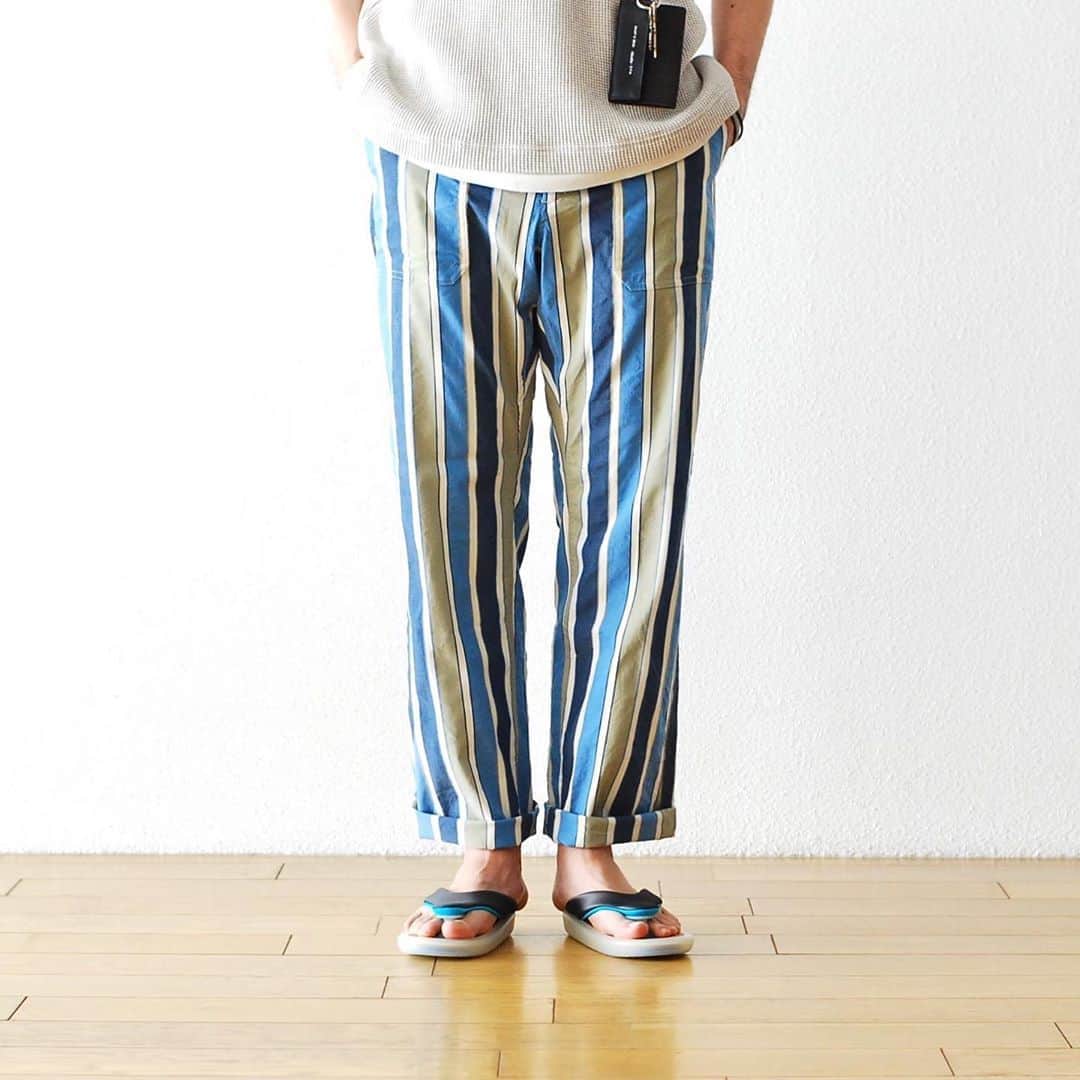 wonder_mountain_irieさんのインスタグラム写真 - (wonder_mountain_irieInstagram)「［50%OFF］ ts(s) / ティーエスエス (#ts_s) “Fatigue Pants - Multi Stripe Cotton*Nylon Stretch Cloth” ¥31,900- > ¥15,950-[50%off] _ 〈online store / @digital_mountain〉 https://www.digital-mountain.net/shopdetail/000000009617/ _ 【オンラインストア#DigitalMountain へのご注文】 *24時間受付 *15時までのご注文で即日発送 * 1万円以上ご購入で送料無料 tel：084-973-8204 _ We can send your order overseas. Accepted payment method is by PayPal or credit card only. (AMEX is not accepted)  Ordering procedure details can be found here. >>http://www.digital-mountain.net/html/page56.html  _ 本店：#WonderMountain  blog>> http://wm.digital-mountain.info _ 〒720-0044  広島県福山市笠岡町4-18  JR 「#福山駅」より徒歩10分 #ワンダーマウンテン #japan #hiroshima #福山 #福山市 #尾道 #倉敷 #鞆の浦 近く _ 系列店：@hacbywondermountain _」8月16日 14時31分 - wonder_mountain_