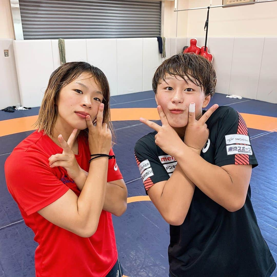 川井梨紗子さんのインスタグラム写真 - (川井梨紗子Instagram)「. NU & @1031yuumi thank you です🤼‍♀️✨ . #アゴ#justfit」8月16日 15時50分 - risako_kawai