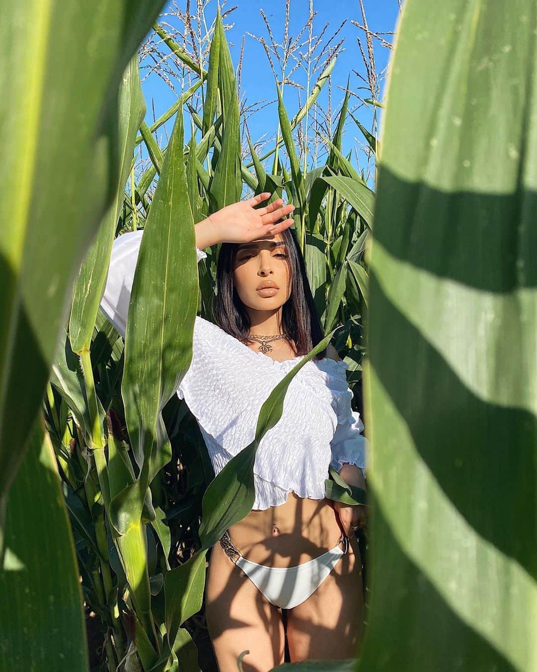 sananasのインスタグラム：「Morning’ beautiful 💚🌽」
