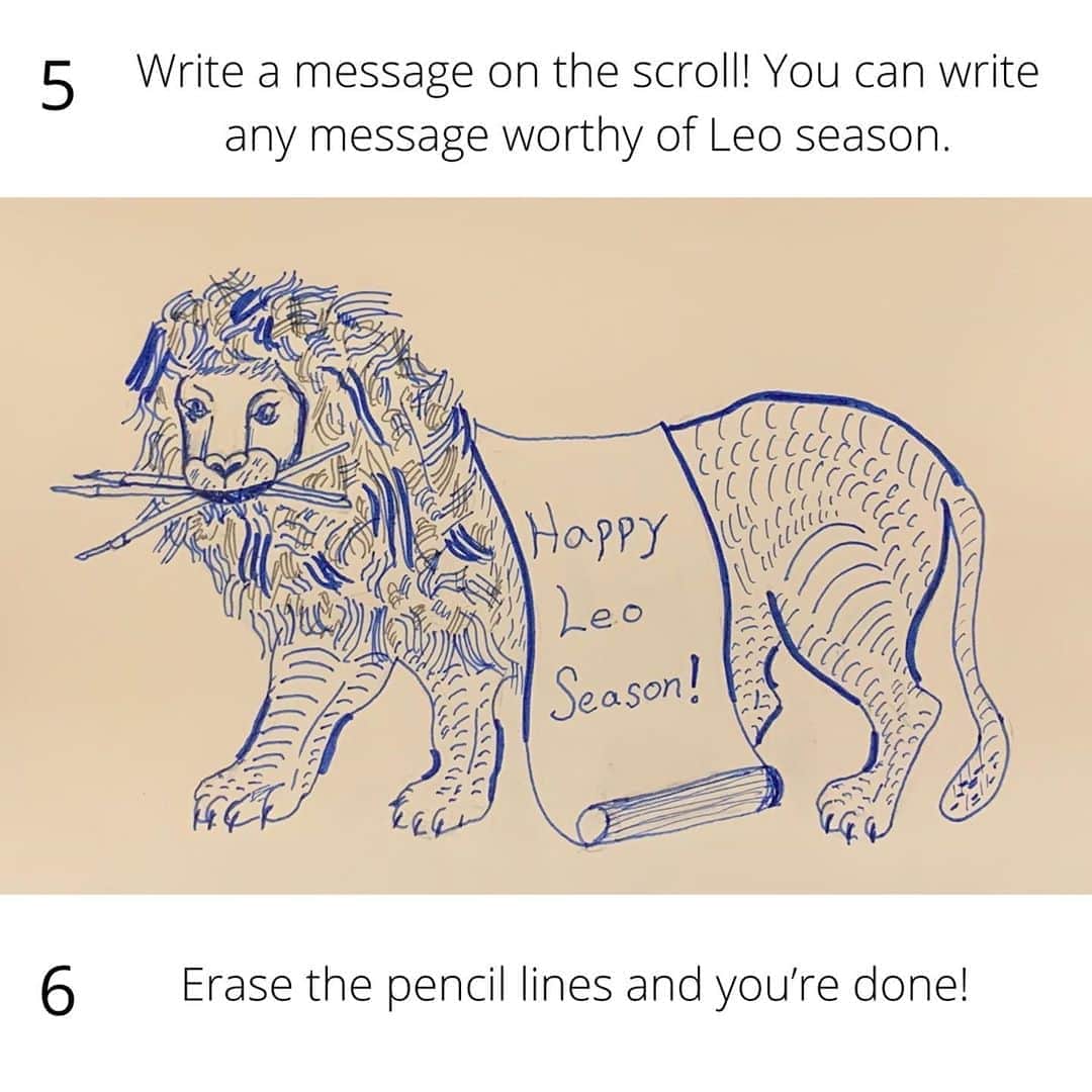 メトロポリタン美術館さんのインスタグラム写真 - (メトロポリタン美術館Instagram)「#MetSketch: Leo Edition 🦁 💛 ✍️⁣ ⁣ Grab some paper, two different colored pens or pencils, and get started on your best #LeoSeason tribute with this step-by-step guide from @metteens on how to draw an 18th-century lion:⁣ ⁣ 1️⃣ Use a pencil to draw the contours of the lion’s body and the scroll hanging over its back.⁣ ⁣ 2️⃣ Draw its face and the fountain pens in its mouth.⁣ ⁣ 3️⃣ Decorate the body with a pattern of curved lines. When you’re happy with the shape of your lion, you can switch to using a pen or colored pencil and draw over your pencil lines.⁣ ⁣ 4️⃣ For the mane, draw groups of wavy lines in a variety of directions. Use two different colored inks or pencils to give the drawing texture.⁣ ⁣ 5️⃣ Write a message on the scroll! You can write any message worthy of Leo season. ⁣ ⁣ 6️⃣ Erase the pencil lines and you’re done!⁣ ⁣ Share your creation with #MetSketch, and catch more drawing tutorials over at @metteens.⁣ ⁣ 🎨 H. E. Forbes (British, 18th century). Ornamental Lion Composed of Scrolls, Holding Pens, 18th century. Pen and ink. #MetAnywhere⁣」8月16日 23時09分 - metmuseum