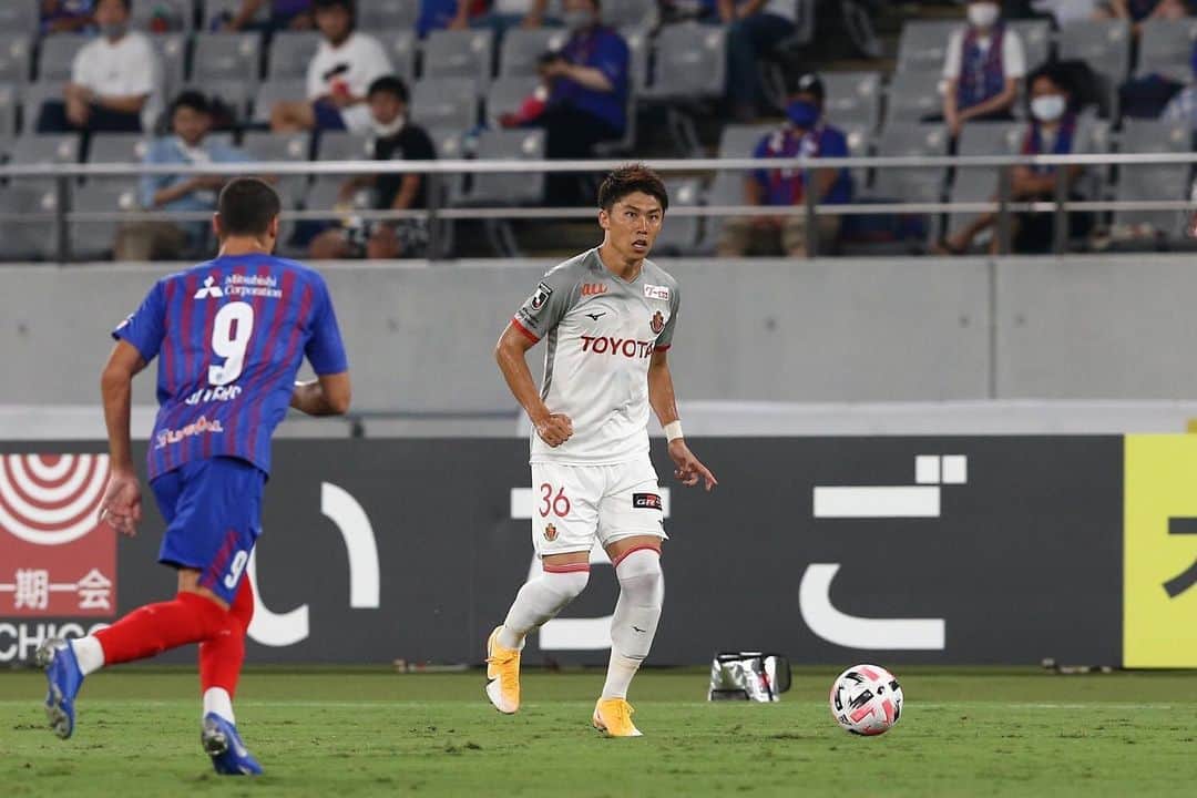 太田宏介のインスタグラム：「『FC東京戦』 応援ありがとうございました。 負けた中でも収穫はあった。 この敗戦を必ず次に生かす。 みんなでまた良い準備をしよう！ #grampus  #太田宏介」