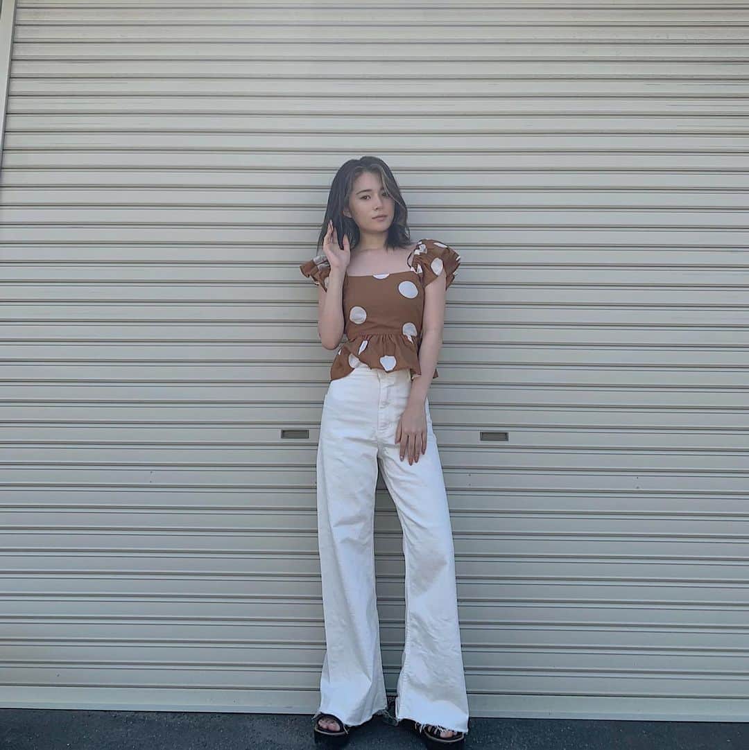 浪花ほのかのインスタグラム：「今日の私服〜•́ω•̀)♥♥」