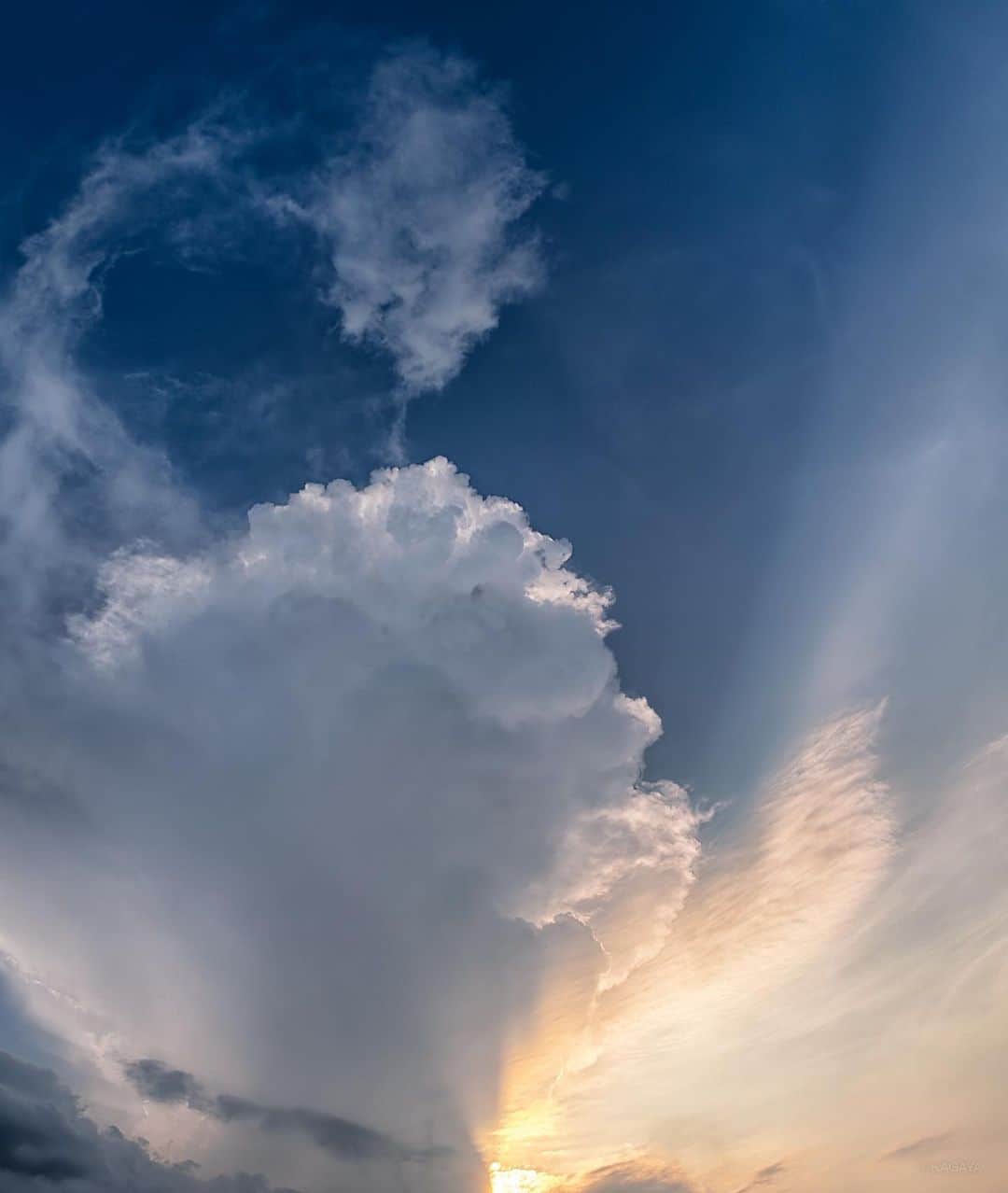 KAGAYAさんのインスタグラム写真 - (KAGAYAInstagram)「夕空を覆う巨大な積乱雲。 （本日撮影）」8月16日 20時44分 - kagaya11949
