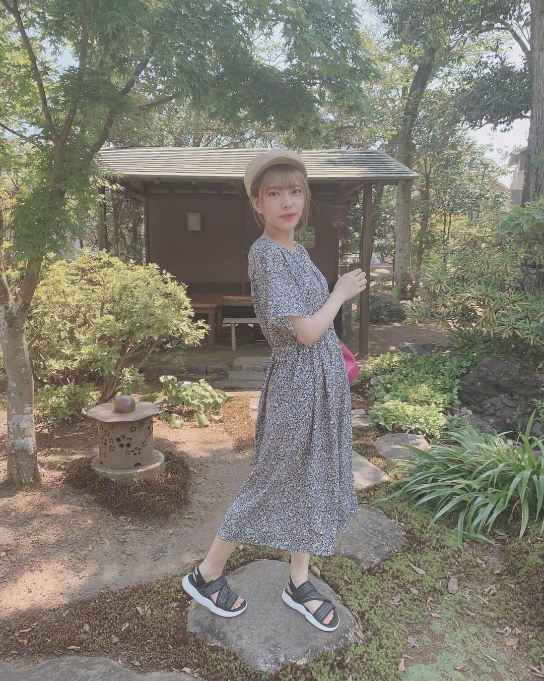 徒然みおれさんのインスタグラム写真 - (徒然みおれInstagram)「和な庭園癒されます☁️🍃」8月16日 20時55分 - mioretty