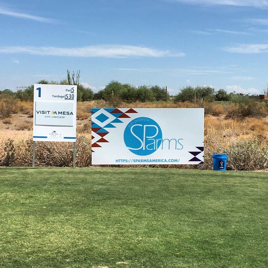 アレハンドラ・ジャネサのインスタグラム：「Love having the support of @sparms.official especially during a hot week like this one! Thank you for supporting women’s golf and for all the protection you provide! And thank you to all the volunteers and everyone that made this week possible 🙏」