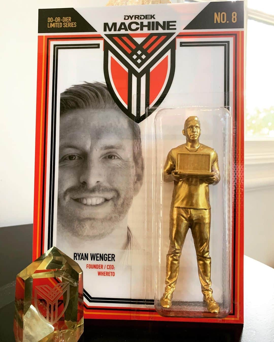 ロブ・ディアデックのインスタグラム：「Do or Diers doing Do or Dier things. Congrats to @dyrdekmachine portfolio company Whereto and CEO Ryan Wenger on the recent acquisition by the Flight Center Travel Group... Exit Trophy and Liquidity vintage on the way 💥🏆🍷💥」