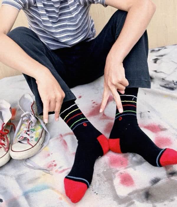 Stanceのインスタグラム：「Masters of mayhem and curators of creativity. Kids are the ultimate blank canvas, ready to try anything and push the boundaries of convention. Nurture their curiosity and amplify their quirky personal style with our Stance Kids Collection. Shop new styles now. Link in bio.」