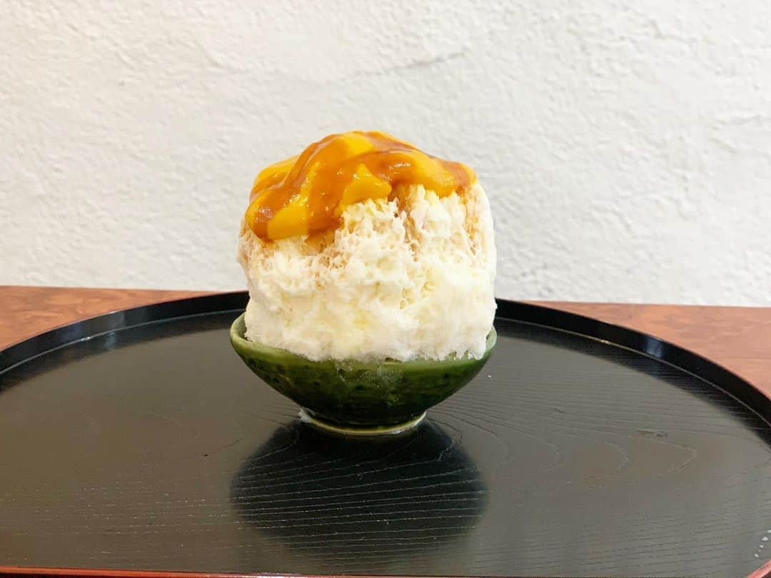のインスタグラム：「かぼちゃ  ひょんなタイミングでかぼちゃ！ 濃厚、美味しい〜 味見氷だから3口でおわる勢い  #かき氷#かき氷🍧#おやつ#ごはん#sweets#shaveice」