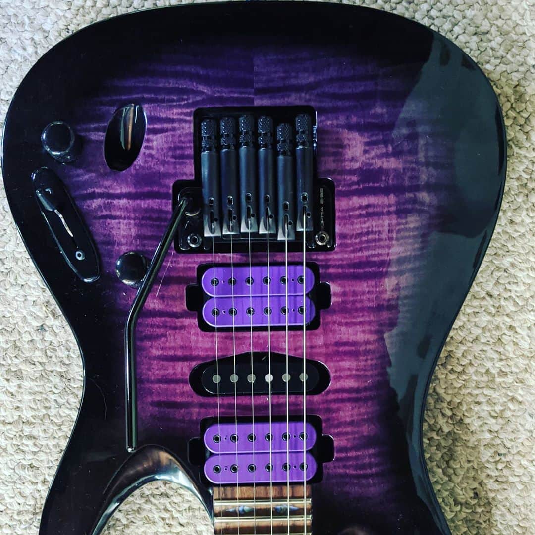 ハーマン・リさんのインスタグラム写真 - (ハーマン・リInstagram)「Purple pickups or what other colours would work with this? Gold?  #hermanli #dragonforce #guitar #guitarcollection #customguitar」8月17日 3時20分 - hermanli