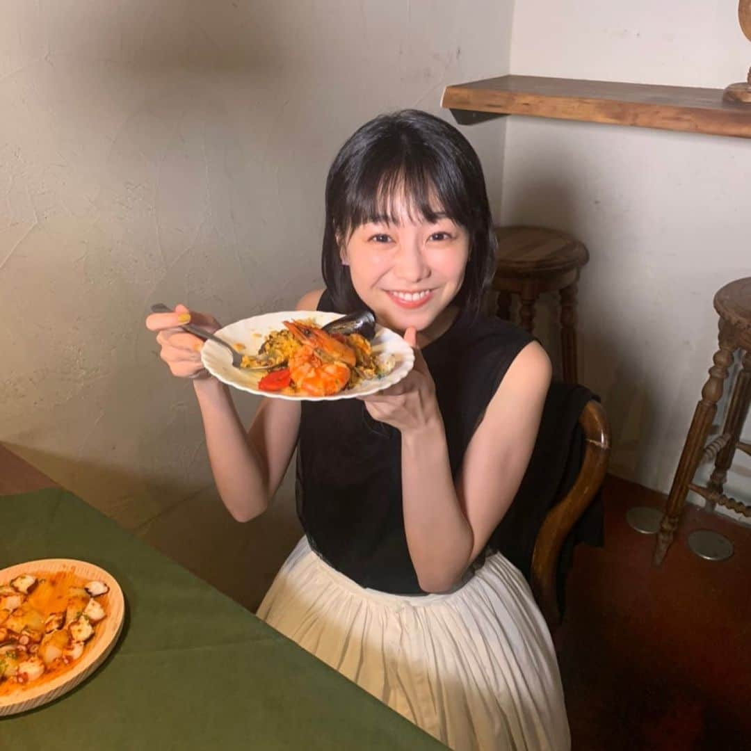 高田夏帆さんのインスタグラム写真 - (高田夏帆Instagram)「明日の放送見ながら作ろかな🥘 料理初心者にも優しくユーモラスなユウキさーん ありがとうございました☺︎ #ごはんジャパン#パエリア #7月25日18時30分~#テレ朝」7月24日 14時49分 - takadakaho