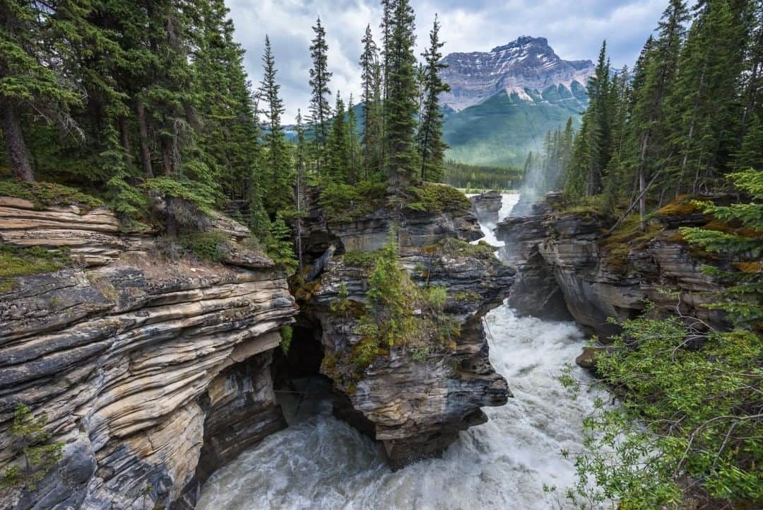 National Geographic Travelさんのインスタグラム写真 - (National Geographic TravelInstagram)「Photo by @michaelclarkphoto  Athabasca Falls in Jasper National Park, Alberta, Canada. #athabascafalls #jaspernationalpark #canada」7月24日 7時03分 - natgeotravel