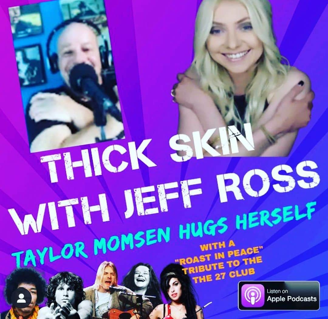 テイラー・モンセンさんのインスタグラム写真 - (テイラー・モンセンInstagram)「Me and @therealjeffreyross ???? YES, check out the new ep of @thickskinwithjeffross out now #lightlyroasted」7月24日 7時31分 - taylormomsen