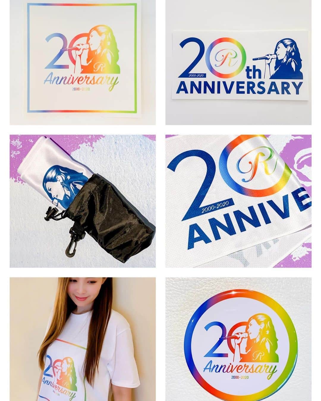 愛内里菜のインスタグラム：「⭐️24日14時から⭐️﻿ Running  Rabbit﻿ R／垣内りかオフィシャルHPで﻿ 20周年グッズ　発売開始🌈‼️ ﻿🌼ステッカー、クールタオル、缶バッジ Tシャツです🌼  今日15時からはR-box vol.9 ～20thAnniversary!!～ ﻿ @ツイキャス配信 🎙﻿ ﻿ チケットを購入された方は﻿ 今日見れなくても﻿ 8月7日まで何度でも見れます😌﻿ ﻿ デビュー20周年記念🌼﻿ 今ここでRとしてもう一度歌うことができた﻿ ありったけの感謝を込めて届けます😌﻿ 「愛内里菜」改め「R」として1stアルバムリリース後初のバンドライブ配信になるよー‼️‼️﻿ ﻿ 日程：2020年7月24日（金祝）﻿ ON AIR：14:30﻿ START：15:00﻿ 料金：3,500円﻿ ﻿ 詳細、チケットお申し込みはこちらから！﻿ https://twitcasting.tv/c:rr200627/shopcart/14101﻿ 〜〜〜〜〜〜〜〜〜〜〜〜〜〜〜〜〜〜〜〜〜〜〜〜﻿ ﻿ ﻿ ﻿ ﻿ ✨活動20周年記念✨﻿ 😆YouTube開始！チャンネル登録よろしくね😆﻿ 愛内里菜改め「R〜アール」オフィシャルチャンネル﻿ https://www.youtube.com/channel/UC2JJiHkY6PHLm3b4PVUOZmw﻿ ﻿ 🐦Twitter﻿ @RRikakakiuchi﻿ ﻿ ﻿ 😆TikTokも開始！フォローよろしくね😆﻿ R_愛内里菜﻿ https://www.tiktok.com/@r_aiuchirina_official﻿ ﻿ ﻿ 💿アルバム「Ring」﻿ 🌈 3月24日﻿ 各配信サイトよりリリース！﻿ 🌈3月23日　﻿ R/垣内りかオフィシャルHPより﻿ WEBショップがオープン　﻿ ﻿ ﻿ #ツイキャスライブ﻿ #愛内里菜 改め#R として #歌手 再始動﻿ #垣内りか #垣内倶楽部  #バンド ﻿ #ライブハウス #ライブ #一体化 #絆 #盛り上がりたい ﻿ #感謝 #リスタート #アニバーサリー#20周年﻿ #YouTube﻿ #ユーチューバー#TikTok」
