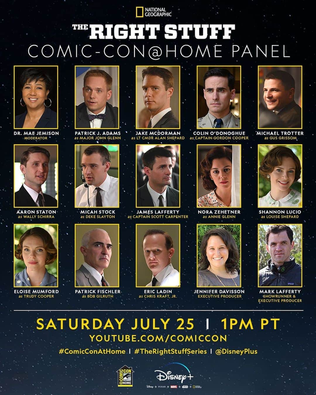 コリン・オドナヒューさんのインスタグラム写真 - (コリン・オドナヒューInstagram)「Join us this Sat at our #ComicConAtHome panel! #TheRightStuffSeries #DisneyPlus. It’ll be a BLAST!! (See what I did there...it’s about astronauts!!)」7月24日 8時45分 - colinodonoghue1