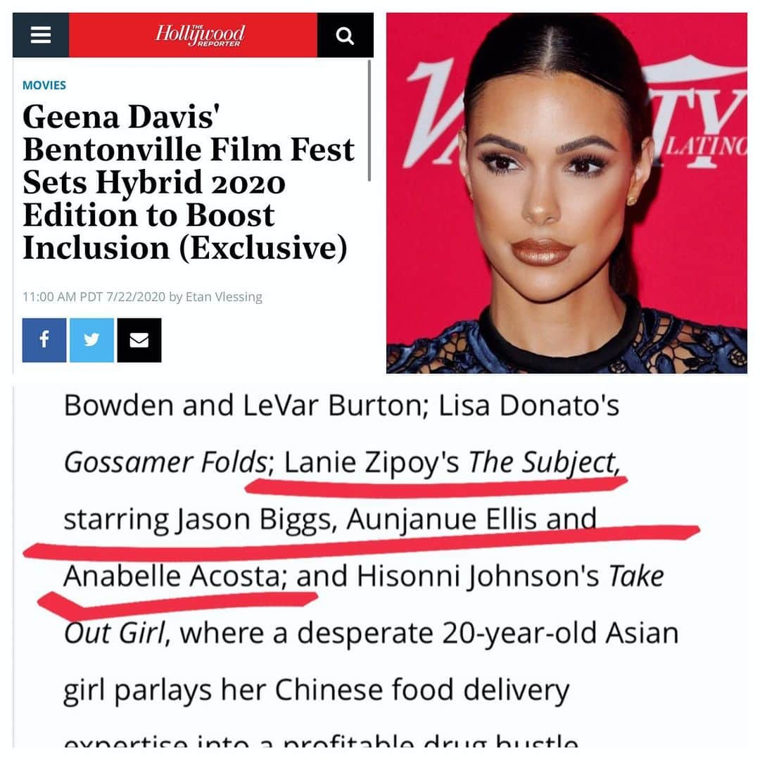 アナベル・アコスタさんのインスタグラム写真 - (アナベル・アコスタInstagram)「INCLUSION is critical. It’s no longer up for debate. Especially for women of color like myself & ALL others. This year the prestigious @bfffestival with 80% of its 68 competition selections- including narrative features, documentaries & episodic projects are coming from women directors. A HUGE thank you to my phenomenal superwoman manager & @hollywoodreporter for this INCLUSION & to @bfffestival for choosing our film The Subject to represent. Spreading the message of our film is extremely crucial especially during these times ❤️ 🎞❤️」7月24日 9時59分 - anabelleacosta1