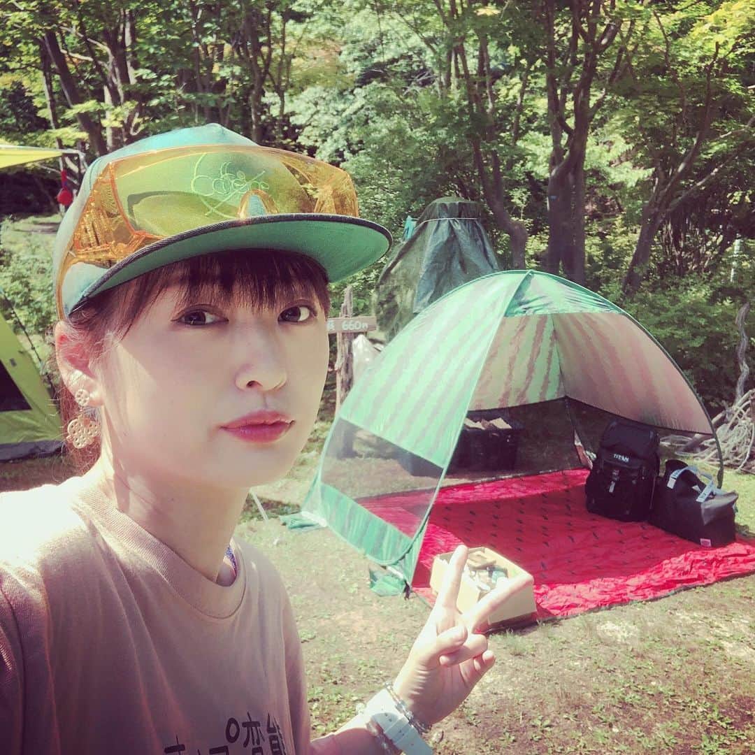脇田唯さんのインスタグラム写真 - (脇田唯Instagram)「🍉 スイカのポップアップ サンガードテント 可愛くない？（笑）」7月24日 10時55分 - post_yui