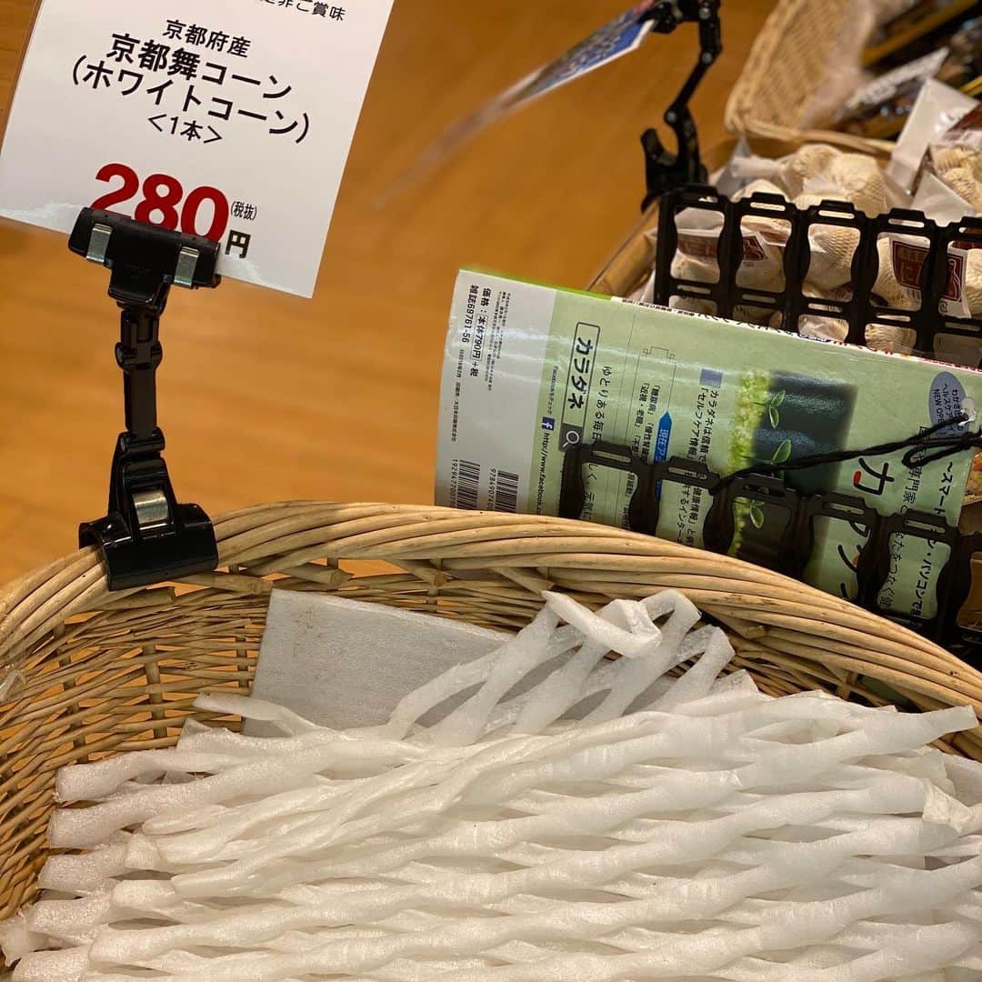 木本泉さんのインスタグラム写真 - (木本泉Instagram)「-﻿ スーパーへ！﻿ ﻿ モリタ屋さんはお肉や京都の食材が売っているのでよく行くスーパー🥦﻿ ﻿ 既にお肉がない笑💦﻿ ﻿ そして、そして、、、﻿ 今、話題の京都舞コーン発見🌽﻿ ﻿ 最後の1本😛﻿ ﻿ 最後の写真、、、母と横顔が同じ😅﻿ ﻿ #モリタ屋#スーパー#京都スーパー#京都舞コーン#とうもろこし#ホワイトコーン」7月24日 11時09分 - izumikimoto