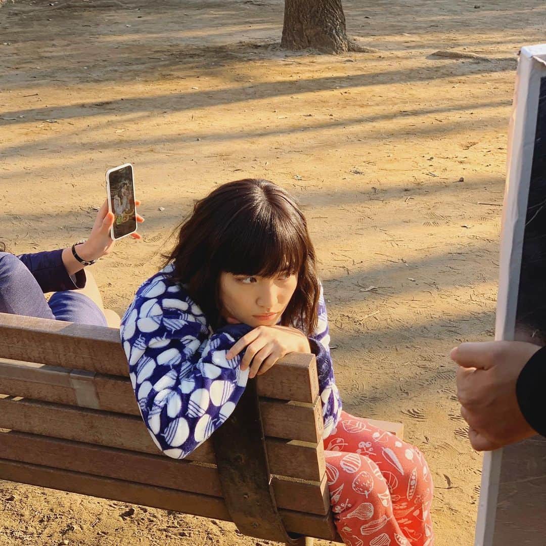 松本妃代のインスタグラム：「. 本日！「女子グルメバーガー部」第三話です🍔 七瀬パジャマ姿…先週とはまた違った一面がみられるかも？ 今日は夏にぴったりなバーガーの予感☺️0時52分〜是非ご覧ください！  #女子グルメバーガー部 #JGBB」