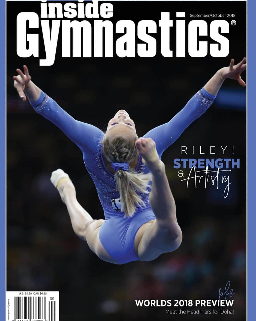 Inside Gymnasticsさんのインスタグラム写真 - (Inside GymnasticsInstagram)「💜💙 #fbf❤️ to Riley McCusker gracing the cover of our September/October 2018 Issue!!! @riley_mccusker   ➡️See link in bio or www.shopinsidenation.com to see our entire collection of back issues available for sale!!!   #insidegymnastics #magazine #bettertogether #athletes #strength #beautiful #love #resilience #artistry #grace #coverstar #champion #dedication #roadtotokyo #tokyo2021 #tokyo202one」7月24日 23時39分 - insidegym