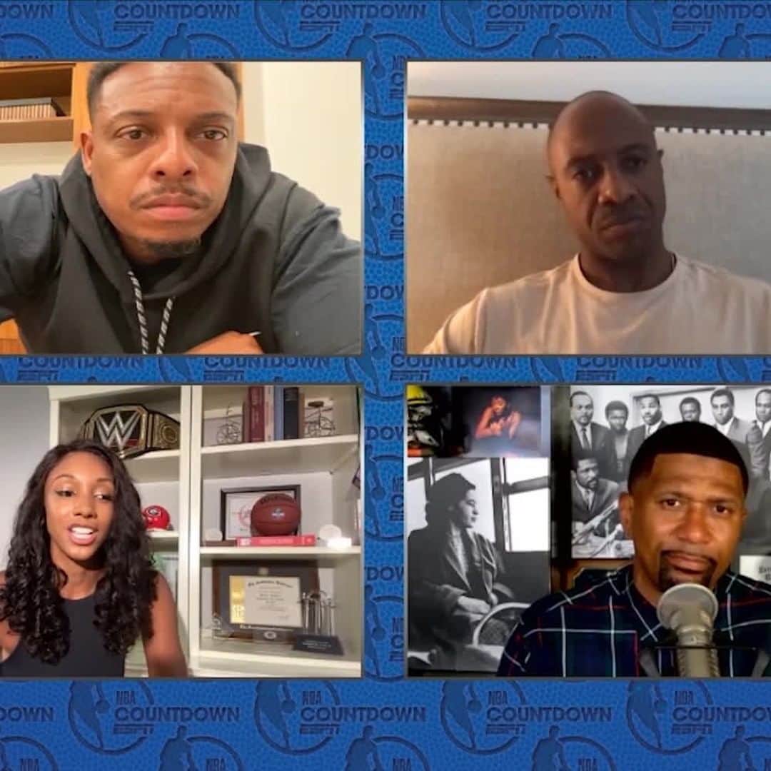 アメリカン・ブロードキャスティング・カンパニーのインスタグラム：「The stakes are higher than ever. @MariaTaylor and the #NBACountdownCrew take us through the #NBARestart LIVE tomorrow at 8|7c on ABC.」