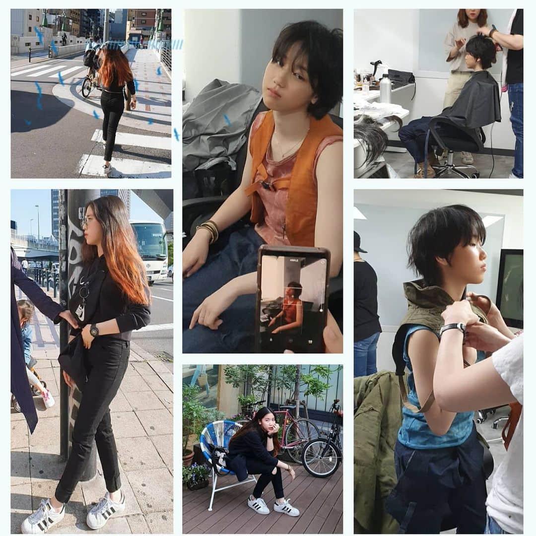 イ・レさんのインスタグラム写真 - (イ・レInstagram)「#반도 테스트촬영 & 피팅 (2019.6.15.am:10:46)  테스트 촬영 후!! 기업 UP👍 . 아이들에게  관심 많은 재미있는 감독님!!~~🤭😁👍 . 영화 반도#4DXSCREEN 적극 추천. 💥스릴×2,집중×2,감동×2 ,재미×2💥  #연상호 #이레 #이예원 #빼꼼 #연상호감독님 #peninsula #4yearsafter #traintobusan #leere」7月24日 22時44分 - leere0312