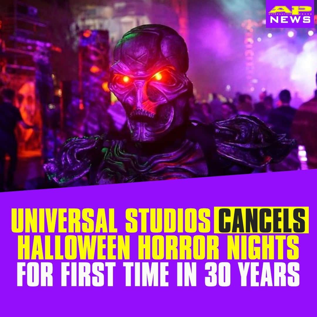 Alternative Pressさんのインスタグラム写真 - (Alternative PressInstagram)「Universal's @horrornights and @horrornightsorl are canceled for the first time in 30 years⁠ LINK IN BIO⁠ .⁠ .⁠ .⁠ #halloweenhorrornights #hhn #halloweenhorrornights2020 #hhn2020 #universalstudios #universalhalloweenhorrornights #universalstudiosthemeparks #universalstudioshollywood #universalstudiosorlando #alternativepress #altpress」7月25日 9時01分 - altpress