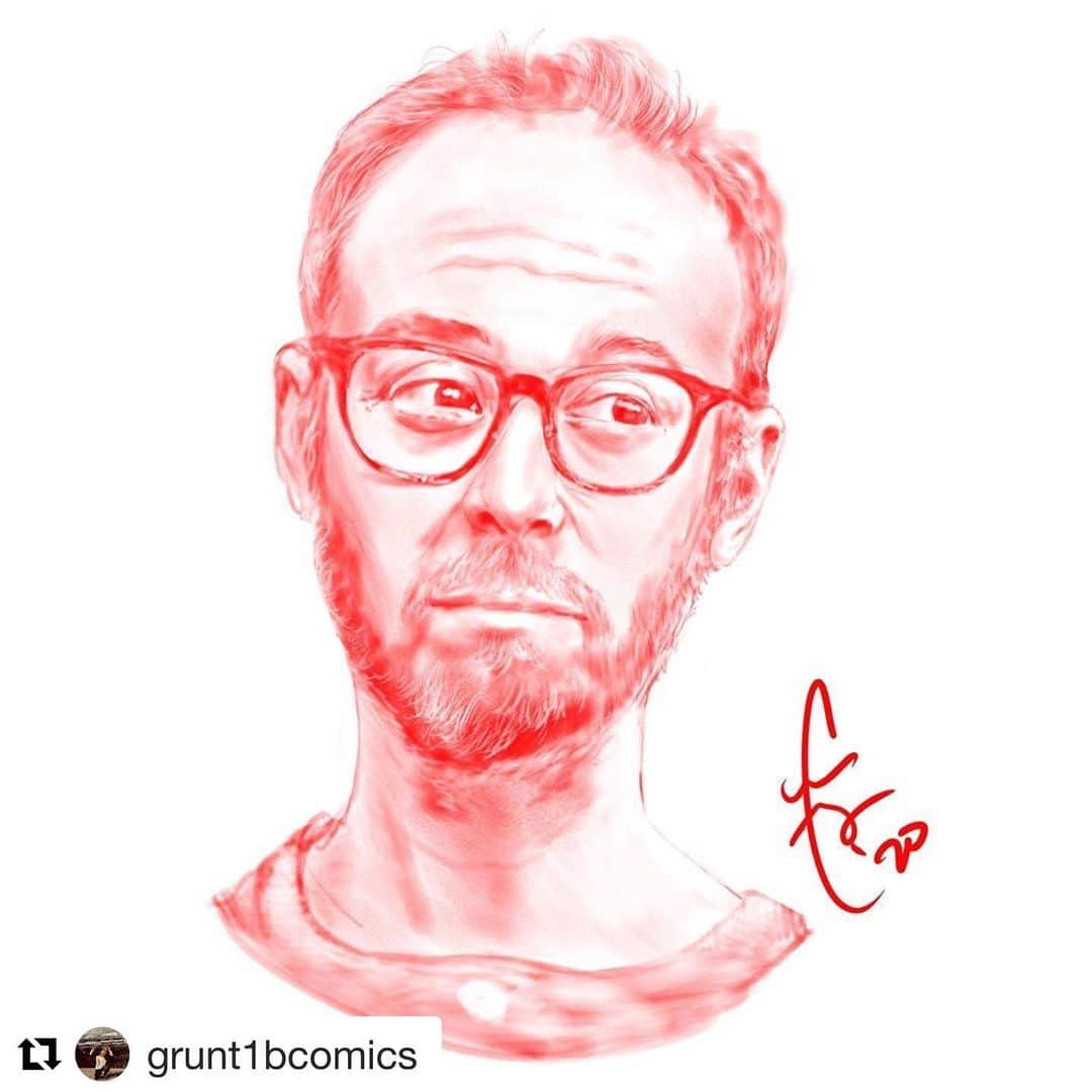 ケヴィン・サスマンのインスタグラム：「Wow wow wow! Thank you @grunt1bcomics This is great!  And agreed that folks should support their local comic shops, always, but especially now - if they're doing online sales, pay a little extra instead of letting Jeff Bezos put them out of business!  #Repost @grunt1bcomics with @get_repost ・・・ The unauthorized red pencil portraits continue with @kevsussman. We love his character, Stuart Bloom, comic shop owner on #thebigbangtheory, and thank him for countless laughs. Happy Thursday to you all and be good to your local comic shop owners!」