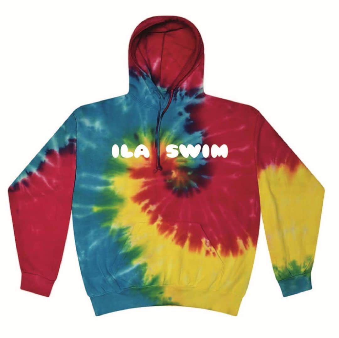 ILAのインスタグラム：「OUT NOW ✨💥 Your tie dye hoodie is online now  • www.ilaswim.us #ilaswim」