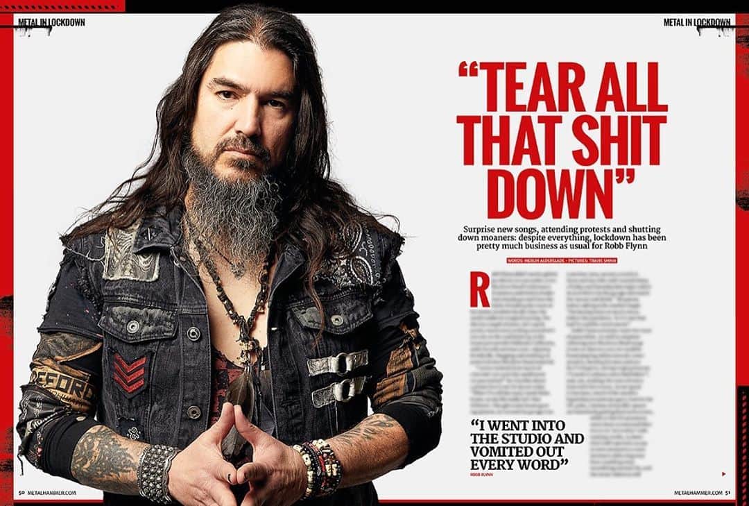 METAL HAMMERさんのインスタグラム写真 - (METAL HAMMERInstagram)「Find out why Robb Flynn took to the streets in our new issue, out now #MachineHead #RobbFlynn #Metal #MetalHammer」7月25日 1時45分 - metalhammeruk