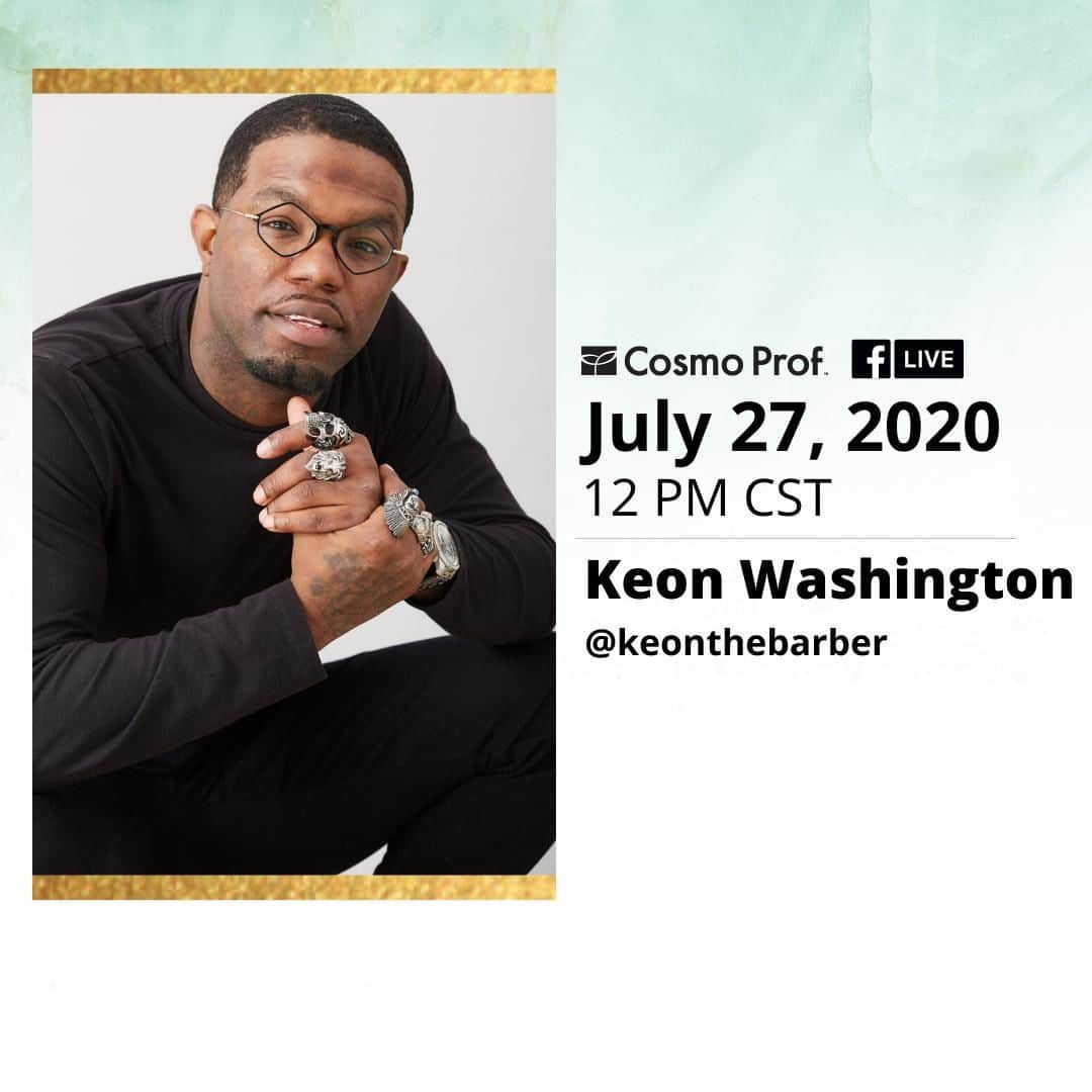 CosmoProf Beautyさんのインスタグラム写真 - (CosmoProf BeautyInstagram)「Mark your Calendars!📅⁣ ⁣ Join us Monday, July 27th at 12 PM CST, for an AMA (ask me anything) Facebook Live event with #cosmoprofartisticteam member @keonthebarber⁣ ⁣ Don't forget to give us a 👍 on Facebook to receive notifications once we go live!⁣ #cosmoprofbeauty #licensedtocreate」7月25日 5時00分 - cosmoprofbeauty