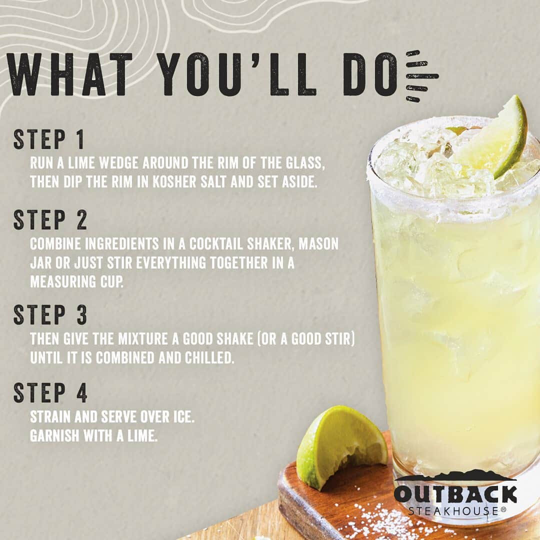 Outback Steakhouseさんのインスタグラム写真 - (Outback SteakhouseInstagram)「A happy hour at home? Ummm, yes, please. Make it happen this #NationalTequilaDay with this tasty recipe!」7月25日 6時08分 - outback