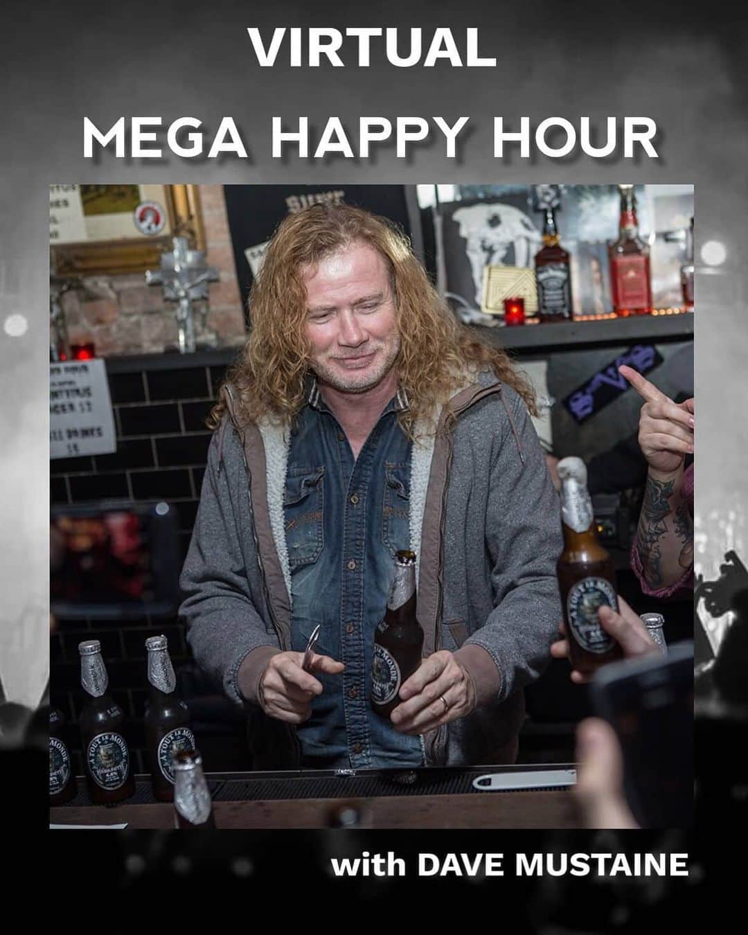 Megadethさんのインスタグラム写真 - (MegadethInstagram)「Want to “have a beer” with Dave Mustaine? Well… he wants to have one with all of you! Join us on our @MegadethBeer Instagram LIVE at 5pm CDT, TODAY for a virtual happy hour with MUSTAINE from his home to yours + a chance to grab some killer giveaways for a select number of fans who tune in!!」7月25日 6時33分 - megadeth