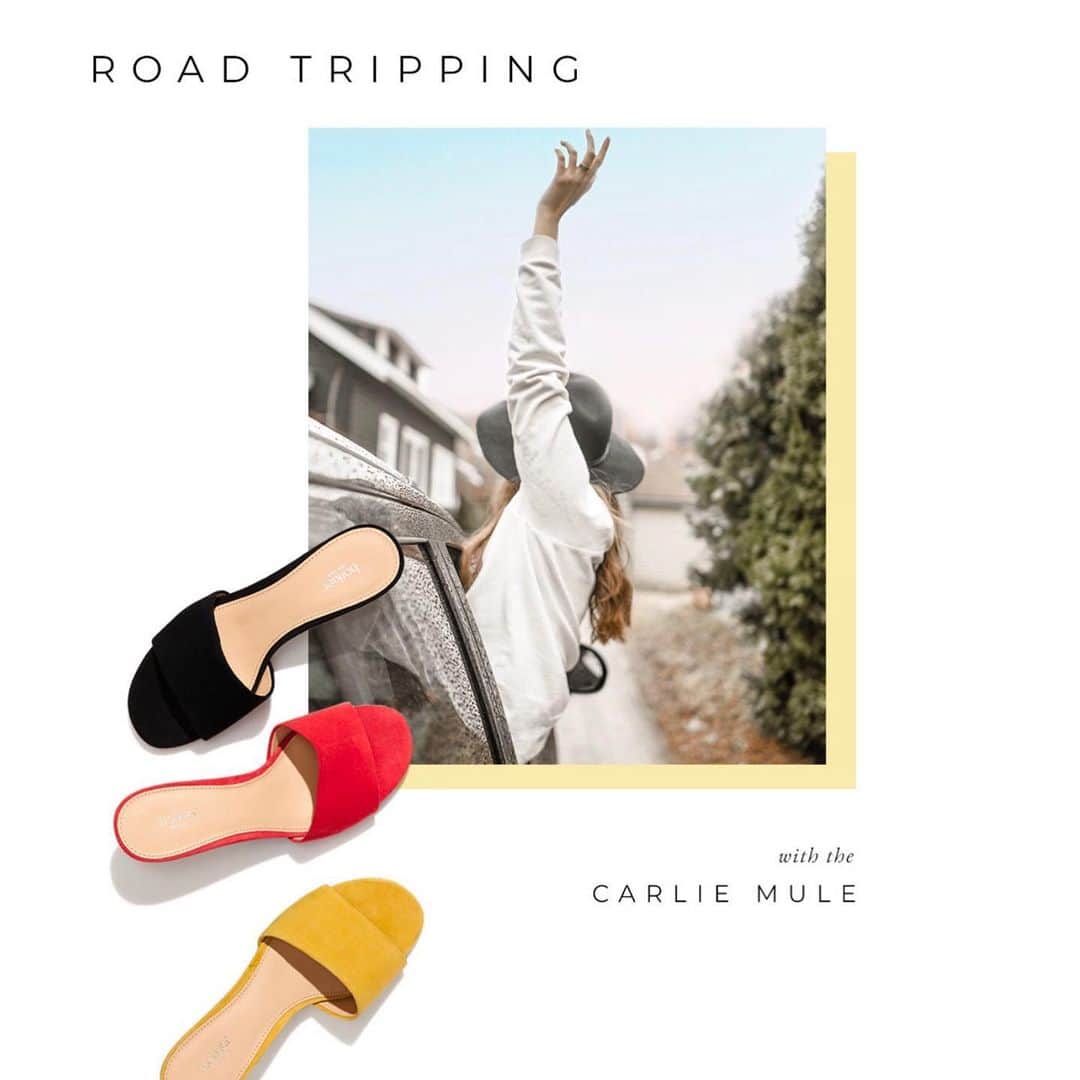 ボトキエのインスタグラム：「Road trip essentials: a weekender, a bottle of wine, & the Carlie mule ✔️✔️✔️」