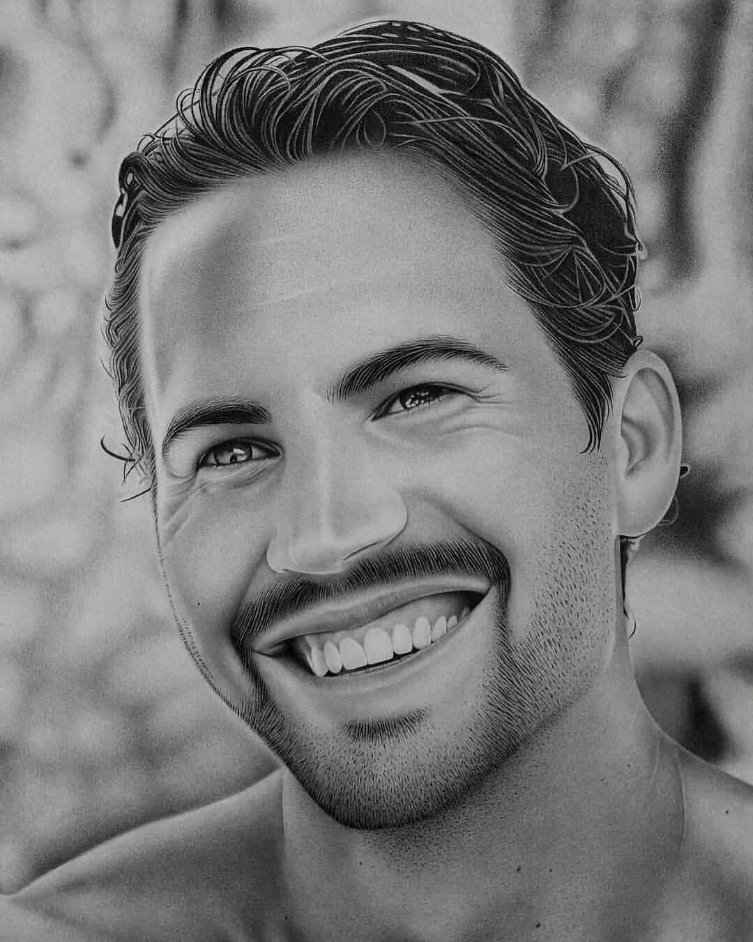 ポール・ウォーカーのインスタグラム：「“If you have only one smile in you, give it to the people you love.”- Maya Angelou⁣ ⁣ ✏️: @endriblushiart⁣ #FanArtFriday #TeamPW」