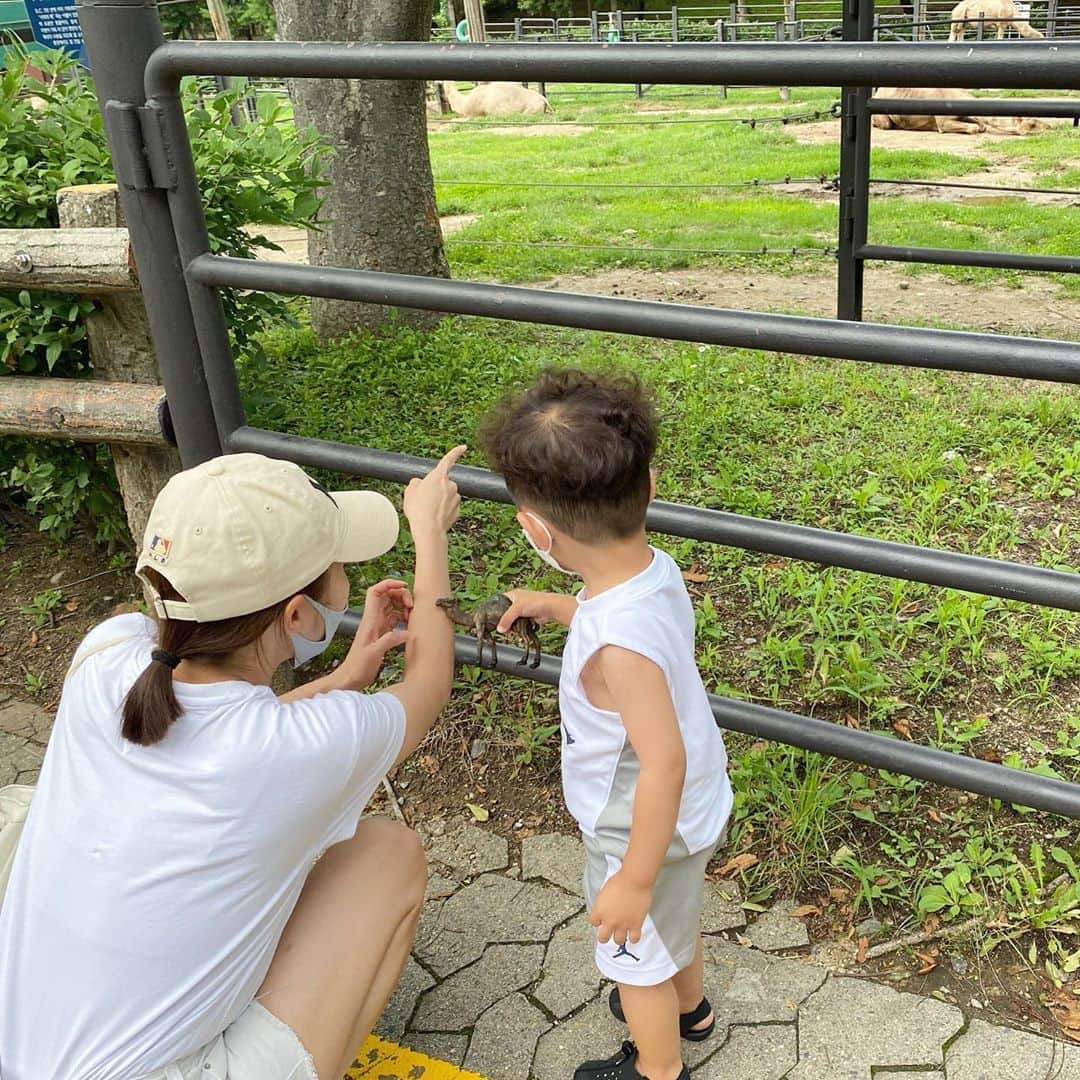 ソ・ウナのインスタグラム：「쭈니와 함께한 행복한 주말, 💚 #조카는사랑입니다」