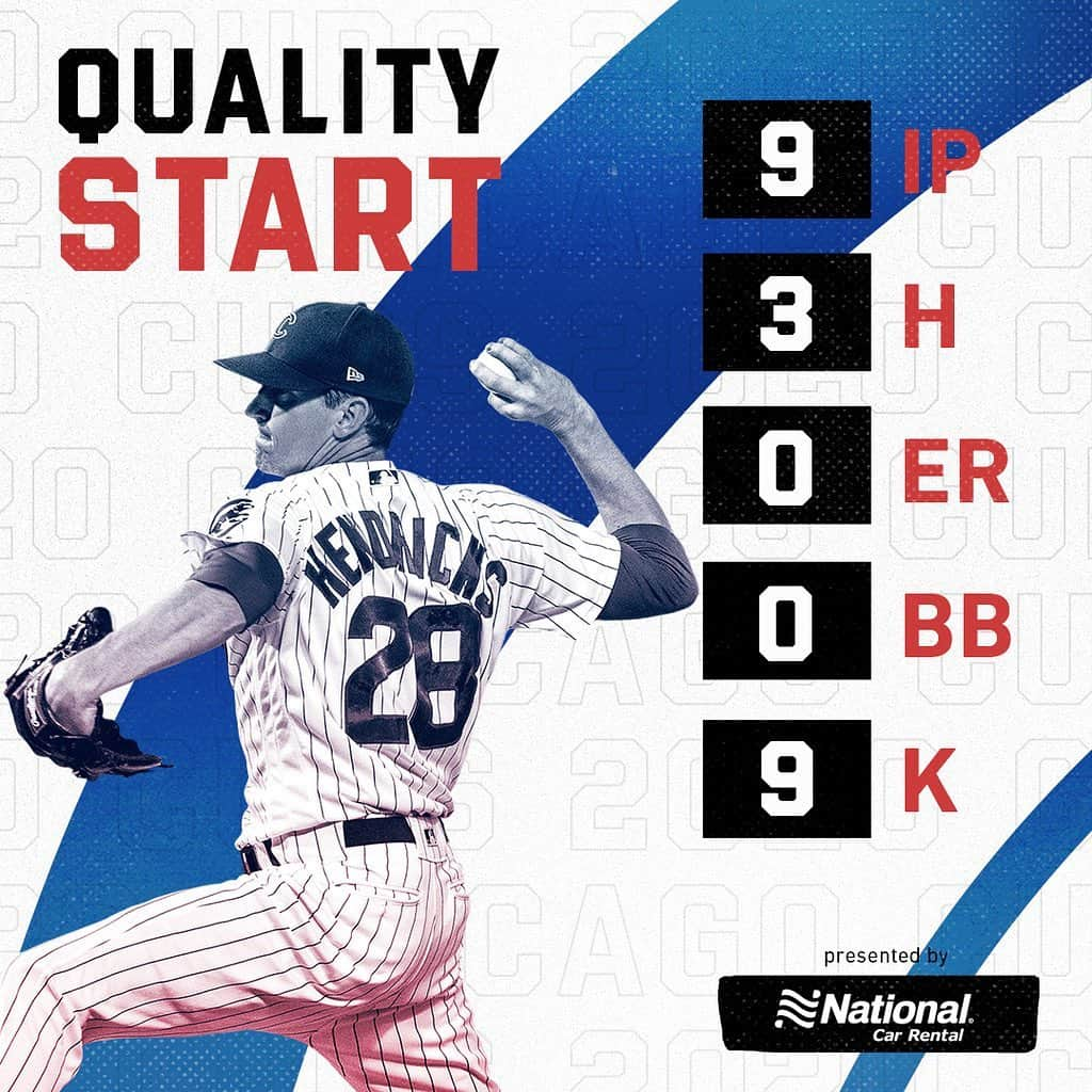 シカゴ・カブスさんのインスタグラム写真 - (シカゴ・カブスInstagram)「#OpeningDay shutout for Kyle Hendricks!」7月25日 11時13分 - cubs