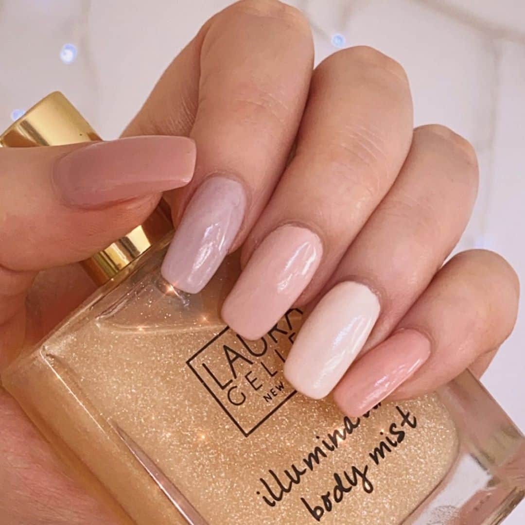 Shannonのインスタグラム：「Nudes 💓 I couldn’t pick only one 😂 what color should I do for my bridal nails? 🤷🏼‍♀️⭐️」