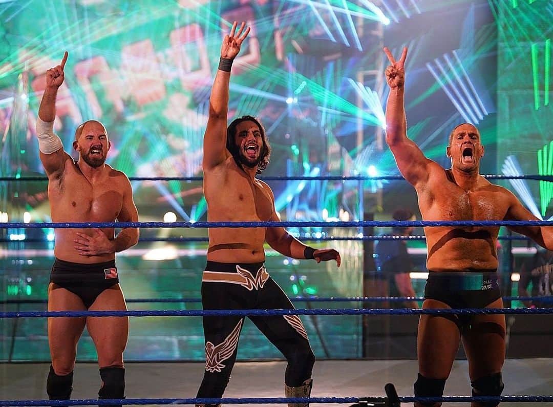 WWEさんのインスタグラム写真 - (WWEInstagram)「@ksamanny, @wwestardestroyer, and @strongstylebrit are victorious on #205Live!」7月25日 11時30分 - wwe