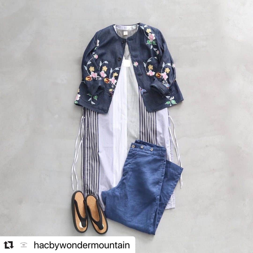 wonder_mountain_irieさんのインスタグラム写真 - (wonder_mountain_irieInstagram)「#Repost @hacbywondermountain with @make_repost ・・・ _ jacket → #EngineeredGarments ￥50,600- tank top → #gicipi ￥4,180- dress → #itten. ￥22,000- pants → #NigelCabournWOMAN ￥30,800-  sandal → #JoJo ￥27,500- _ 〈online store / @digital_mountain〉 https://www.digital-mountain.net/ _ 【オンラインストア#DigitalMountain へのご注文】 *24時間注文受付 *1万円以上ご購入で送料無料 tel：084-983-2740 _ We can send your order overseas. Accepted payment method is by PayPal or credit card only. (AMEX is not accepted)  Ordering procedure details can be found here. >> http://www.digital-mountain.net/smartphone/page9.html _ blog > http://hac.digital-mountain.info _ #HACbyWONDERMOUNTAIN 広島県福山市明治町2-5 2階 JR 「#福山駅」より徒歩15分 (水・木 定休) _ #ワンダーマウンテン #japan #hiroshima #福山 #尾道 #倉敷 #鞆の浦 近く _ 系列店：#WonderMountain @wonder_mountain_irie」7月25日 11時54分 - wonder_mountain_