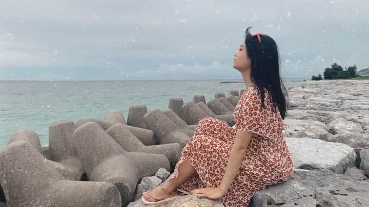 西本ヒカルのインスタグラム：「🌊♡」