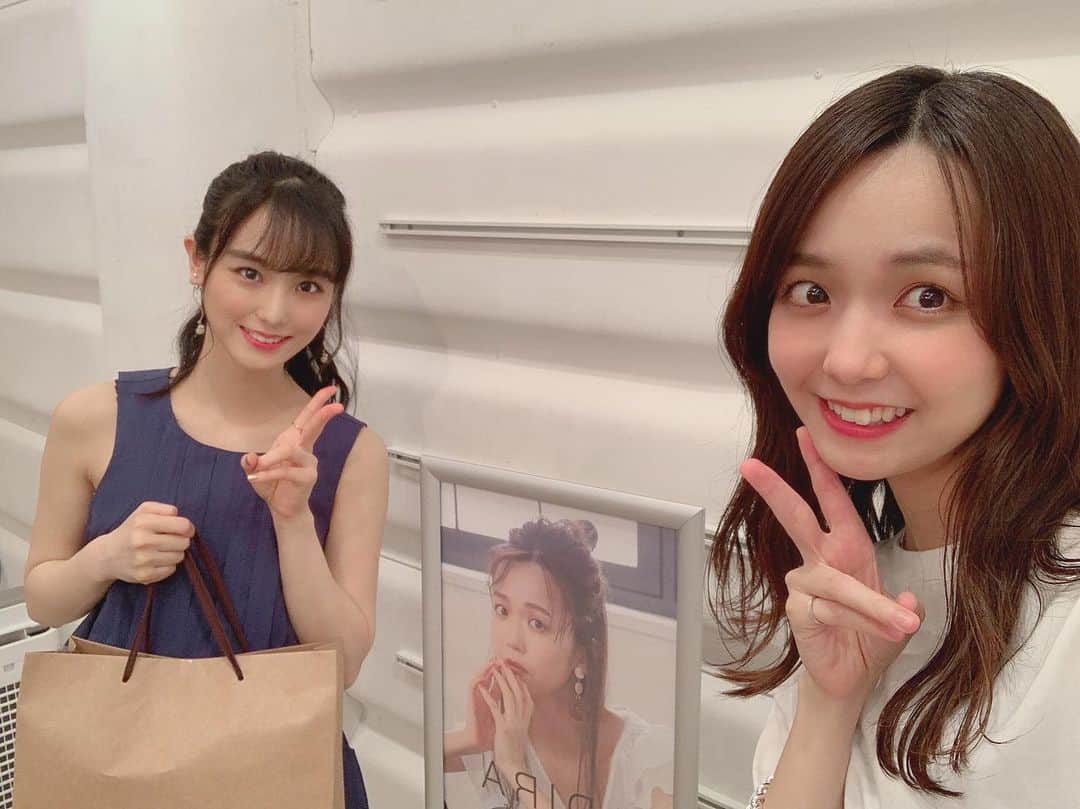 のインスタグラム：「・ ・ 昨日、宮崎由加ちゃんがプロデューサーのアパレルブランド【ADIRA】のポップアップストアに行ってきました💖 欲しかった洋服も手に入れられて、 なによりゆかちゃんと久しぶりに会えた🥺♡ 落ち着いたらアイスを食べに行こうね🍨 ・ ・ ・  #宮崎由加 #adira   #ポップアップストア #原宿 #田﨑あさひ」