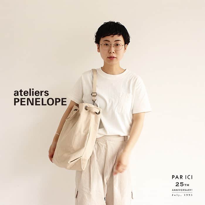 のインスタグラム：「. . PAR ICI 25TH . . monthly event ！ . . PENELOPE POP UP  . . 今年7月でPAR ICIは25周年を迎えました。 . . 25周年イベントとして、マンスリーでイベントを開催！ . . 第1弾として、8/1（土）からPENELOPEの POP UPを開催致します！ . . 定番のデザインの他に、PAR ICI別注も特別にご用意しています。 . . 是非、ご覧になってみて下さい◯ . . . . . #parici #parici_shop  #pariciklassisk_shop  #parici25 #ateliersPENELOPE」